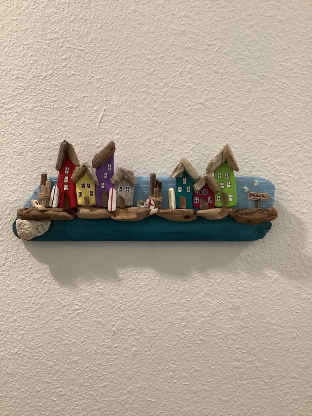 Driftwood Art, Driftwood Beach Houses, Driftwood Beach Art, Coastal Decor